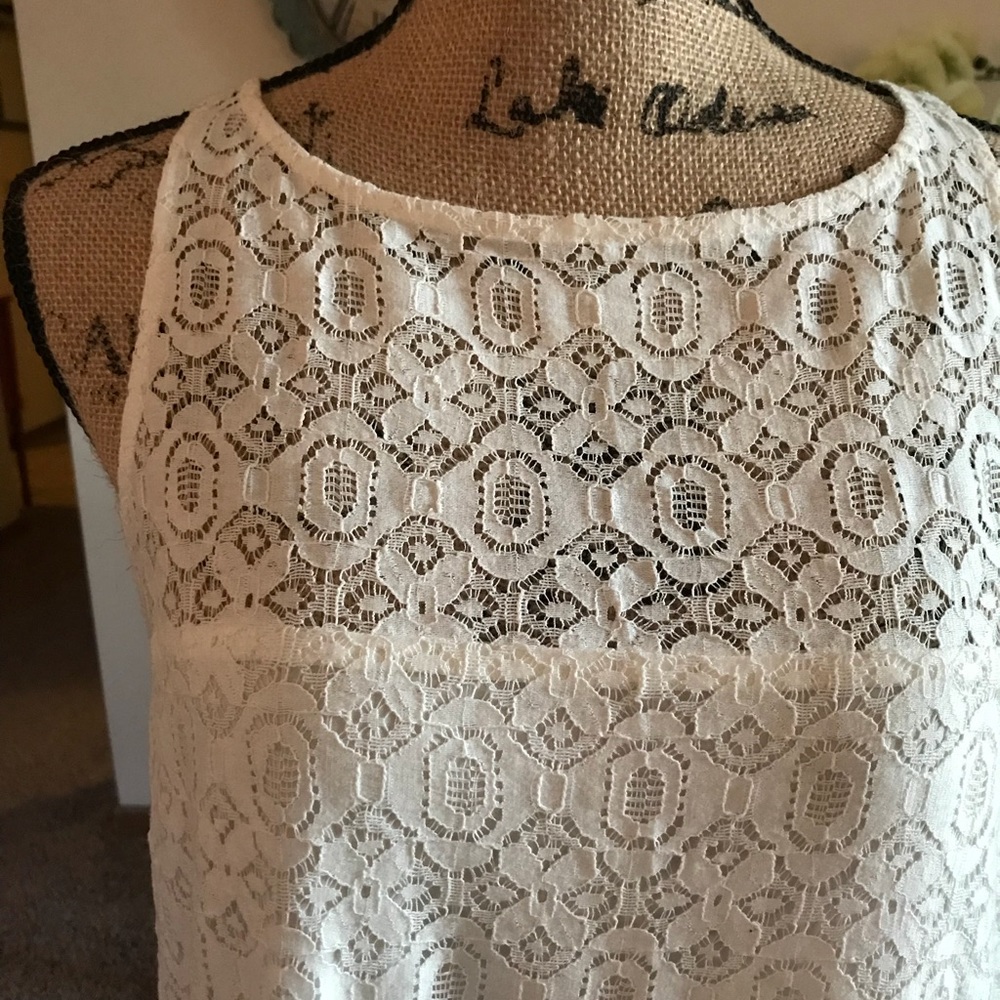 BB Dakota white lace dress